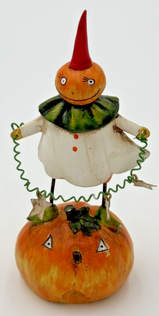 Delton Products Company Pumpkin Clown Figure with Star String 6