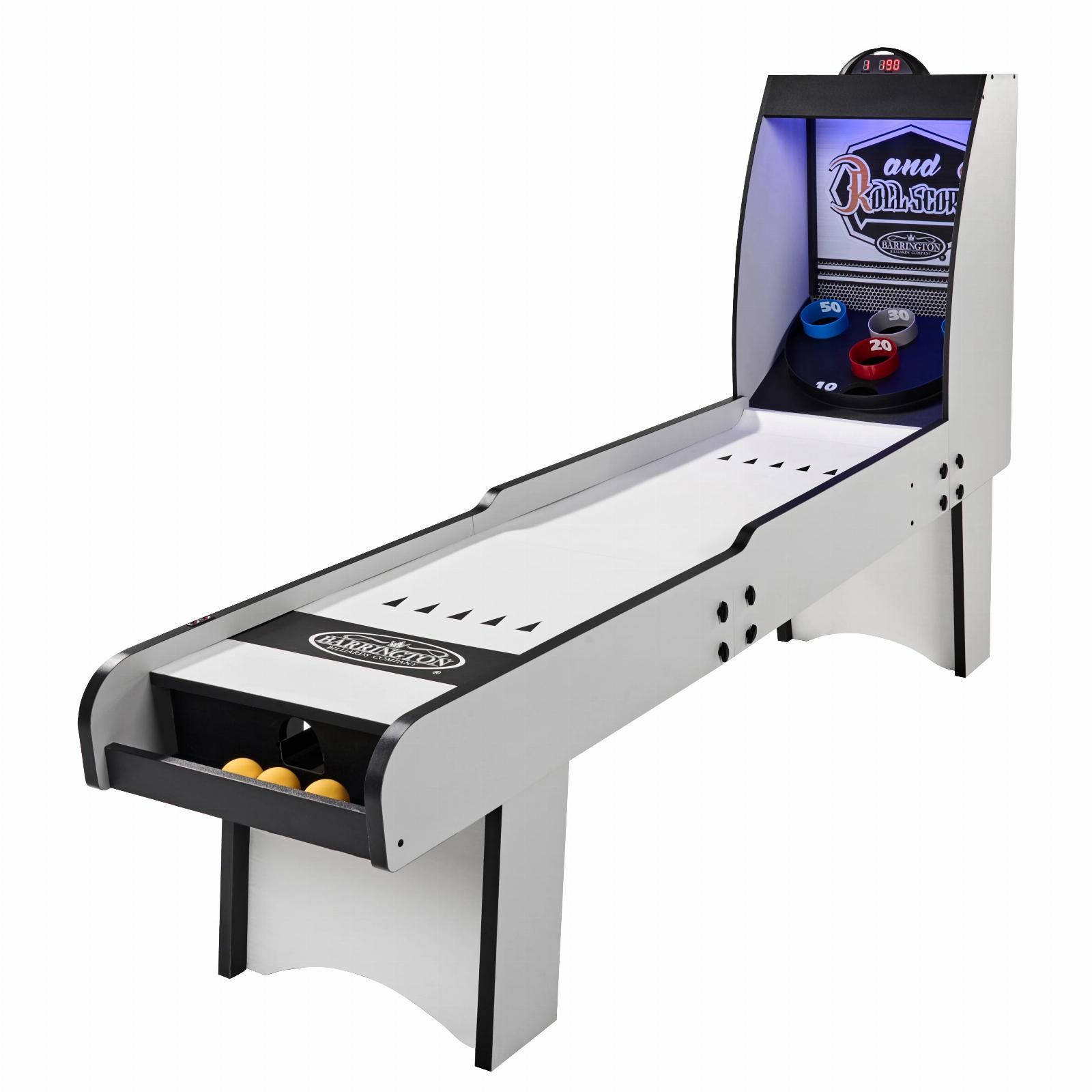 7 Ft Roll And Score Game With Arcade Sound Effects And LED Scorer 3 Balls