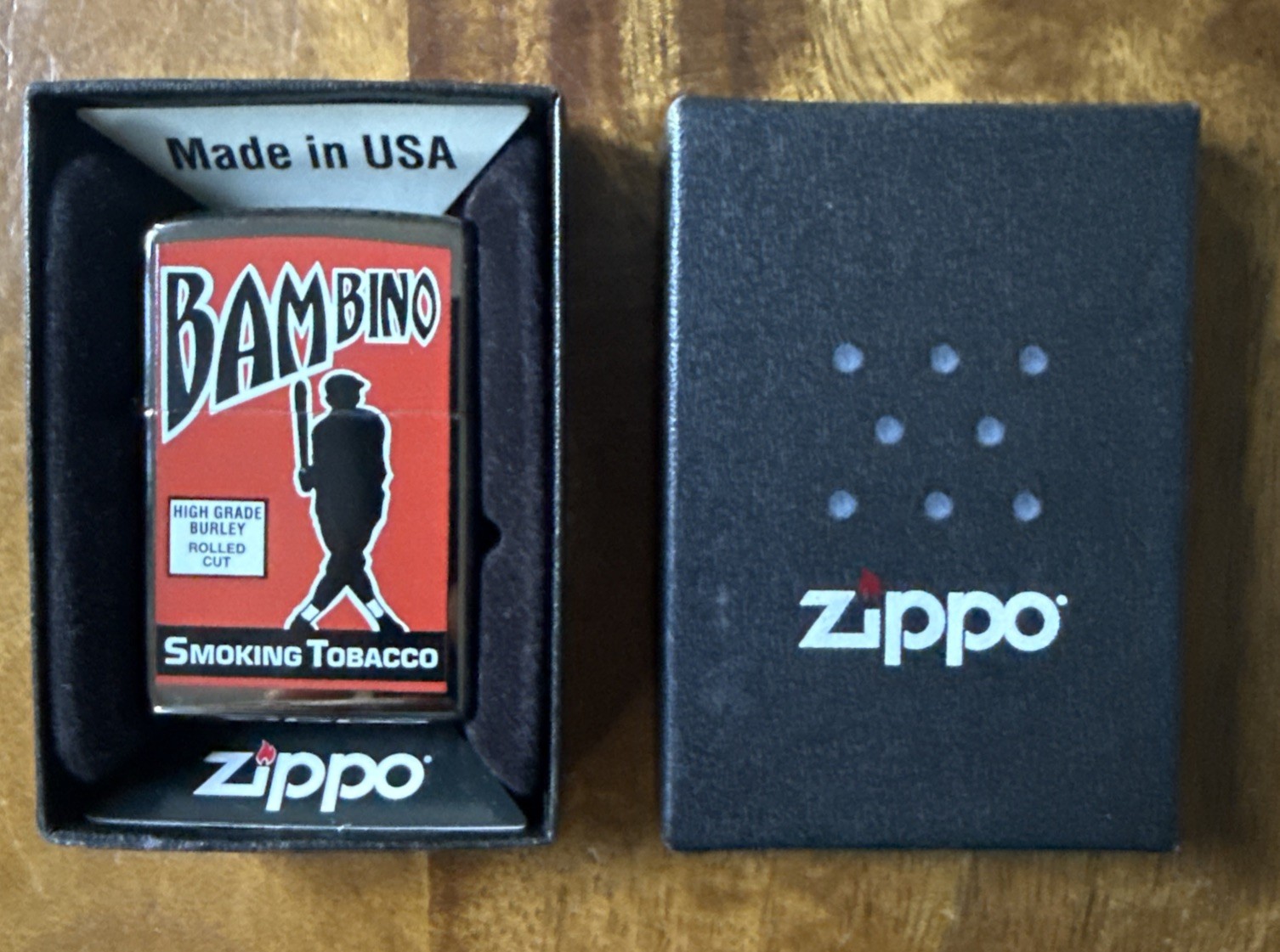 RARE DEMO PROTOTYPE ZIPPO LIGHTER Tobacco Tin Series BABE RUTH BAMBINO NEW