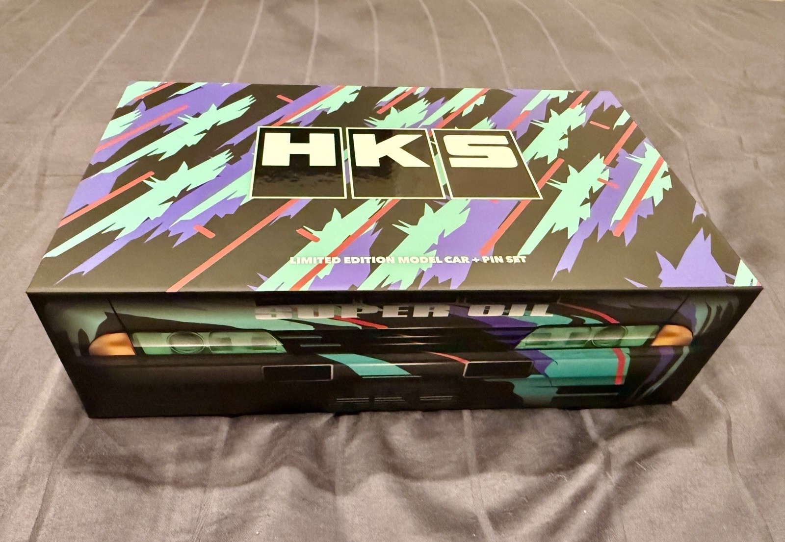 JCCS 2006 HKS KYOSHO Skyline R32 MOTN Limited Box Set #62/500 w/LEEN CUSTOMS Pin