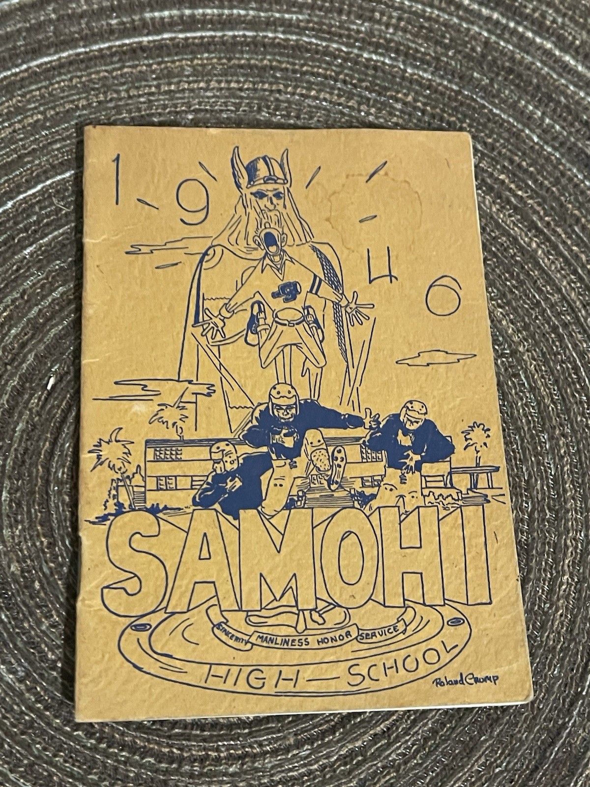 Original 1946 Santa Monica High School Booklet Illustration By Rolly Crump Original 1946 Santa Monica High School Booklet Illustration By Rolly Crump