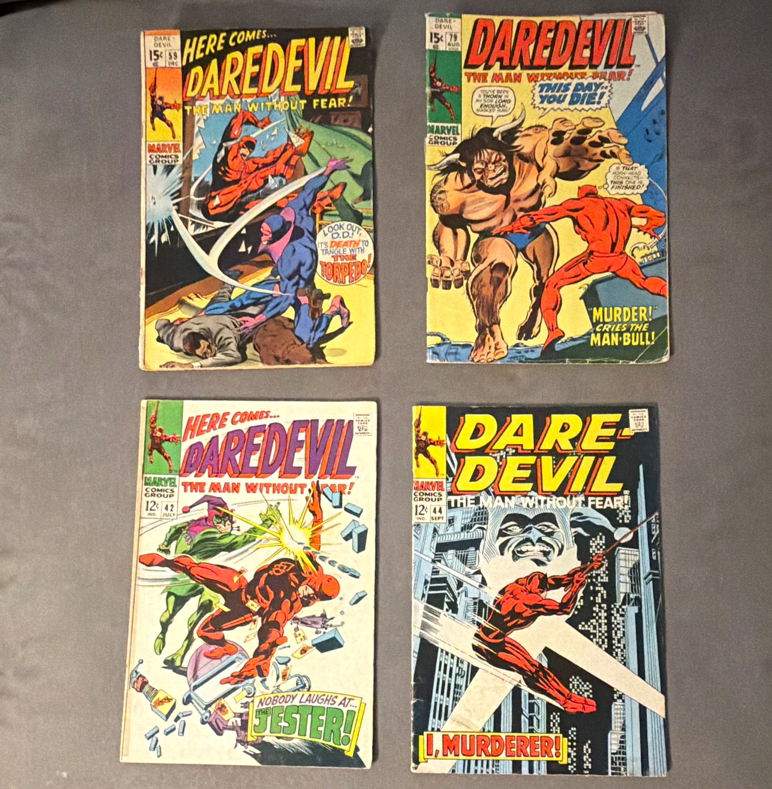 Minor Keys Daredevil Lot #42 #44 #59 #79 (Silver Age) Jester