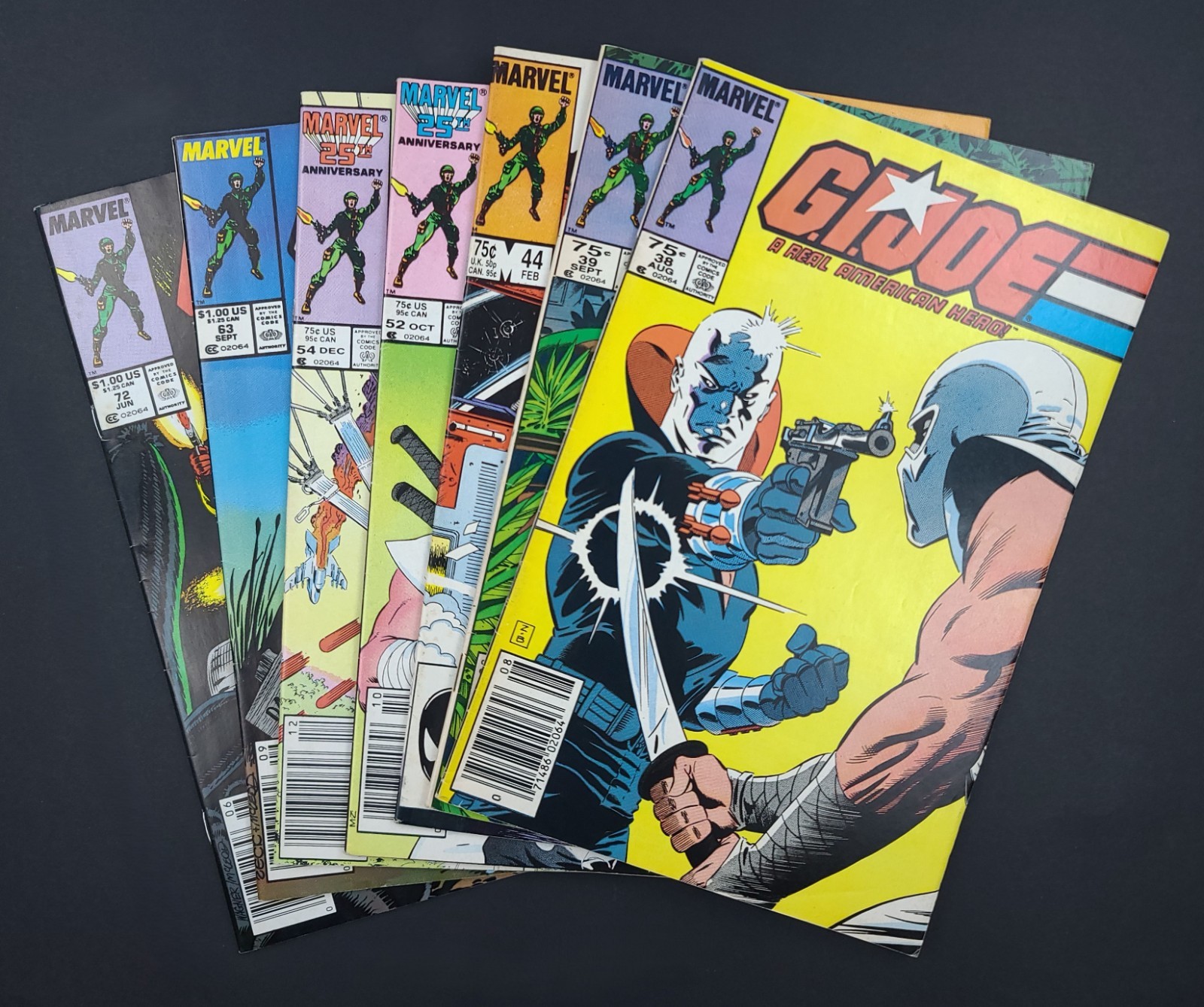 G.I. Joe #38,39,44,52,54,63,72: 1st Dr. Mindbender & B.A.T.s 7-Comic Lot, 6 NS