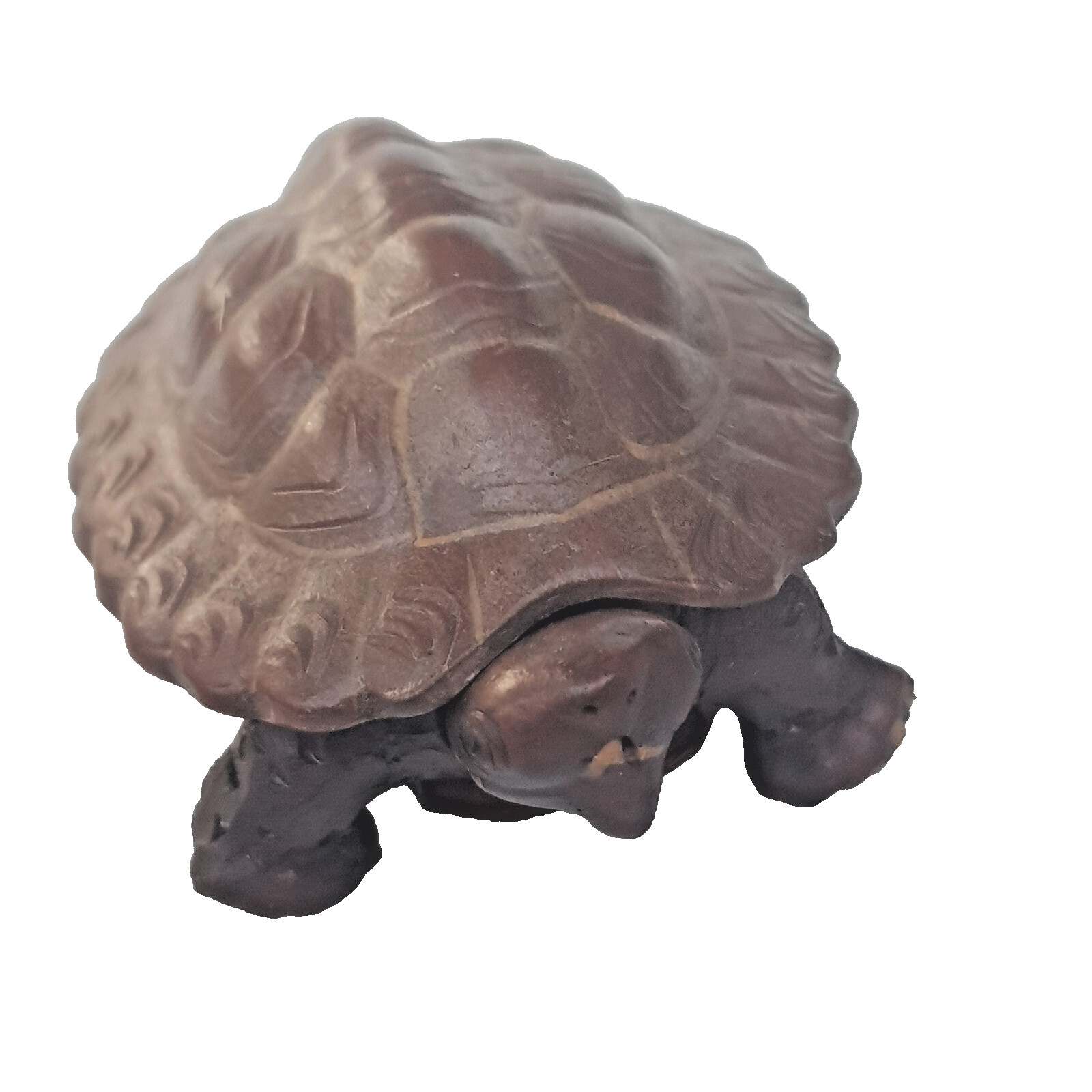 Bizen yaki Statue of a Kame Tortoise Signed vintage Japanese Japan vintage