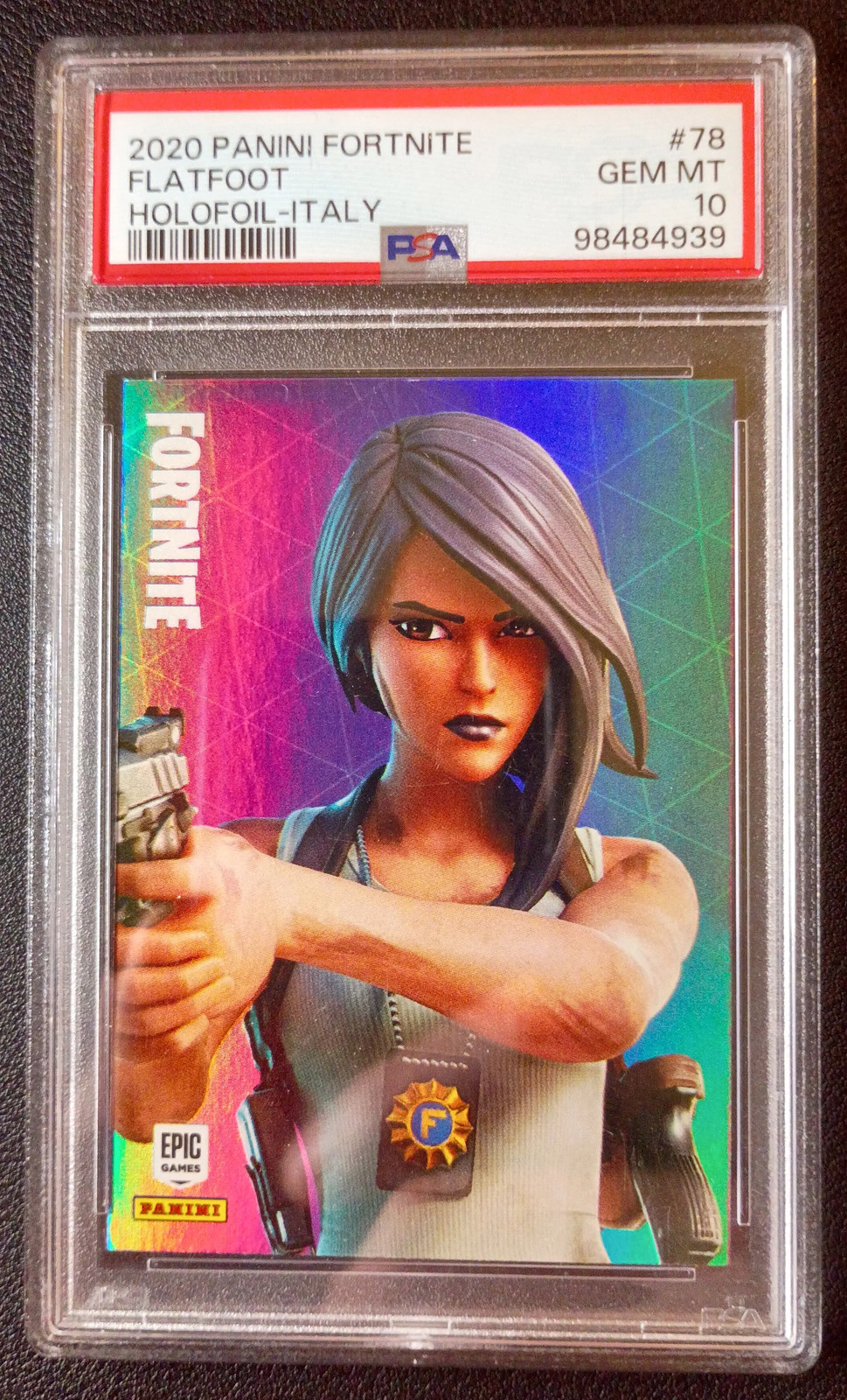 2020 Panini Fortnite Flatfoot #78 Holofoil Italy PSA 10 Gem Mint