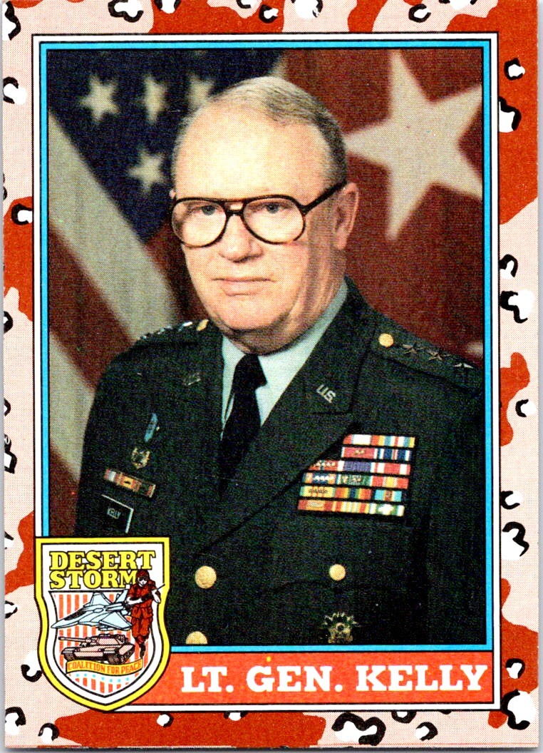LT. GEN. Kelly #160 1991 Topps Desert Storm - - Near Mint or Better