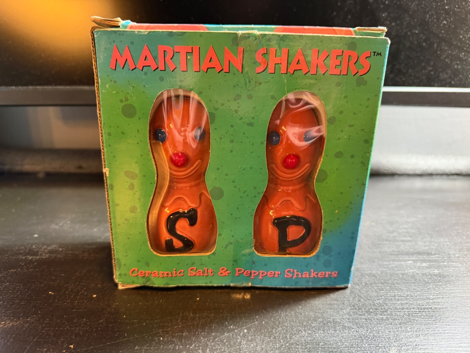 Vintage Martian Clown Accoutrements Salt & Pepper Shakers (Panic Pete Squeeze)