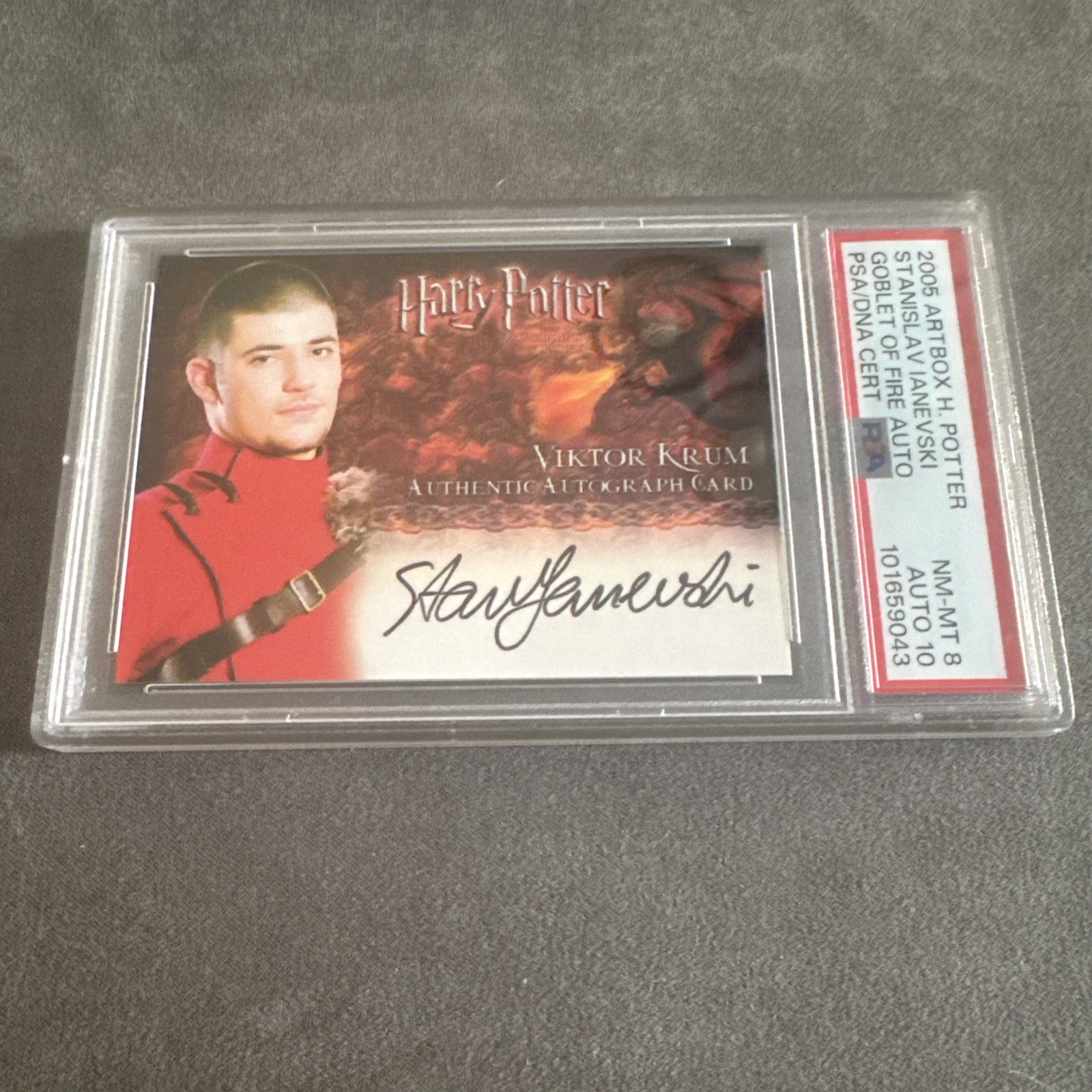 2005 Artbox Harry Potter Stanislav Ianevski Goblet Of Fire Auto PSA 8 Auto 10