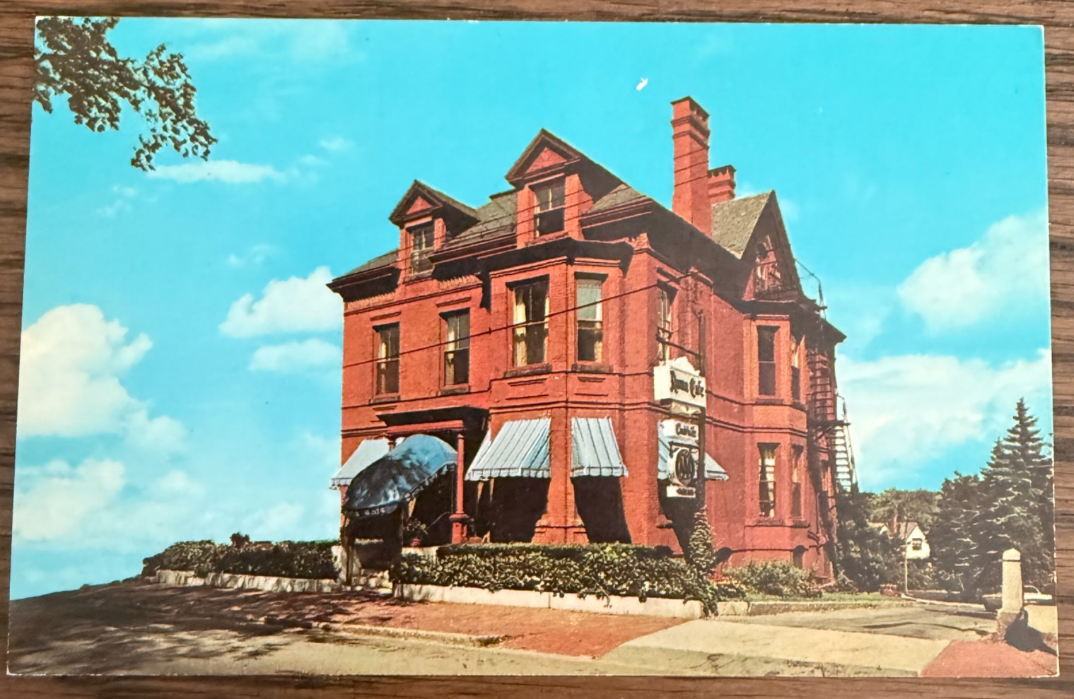 POSTCARD Roma Cafe Street View 769 Congress St. Portland Maine
