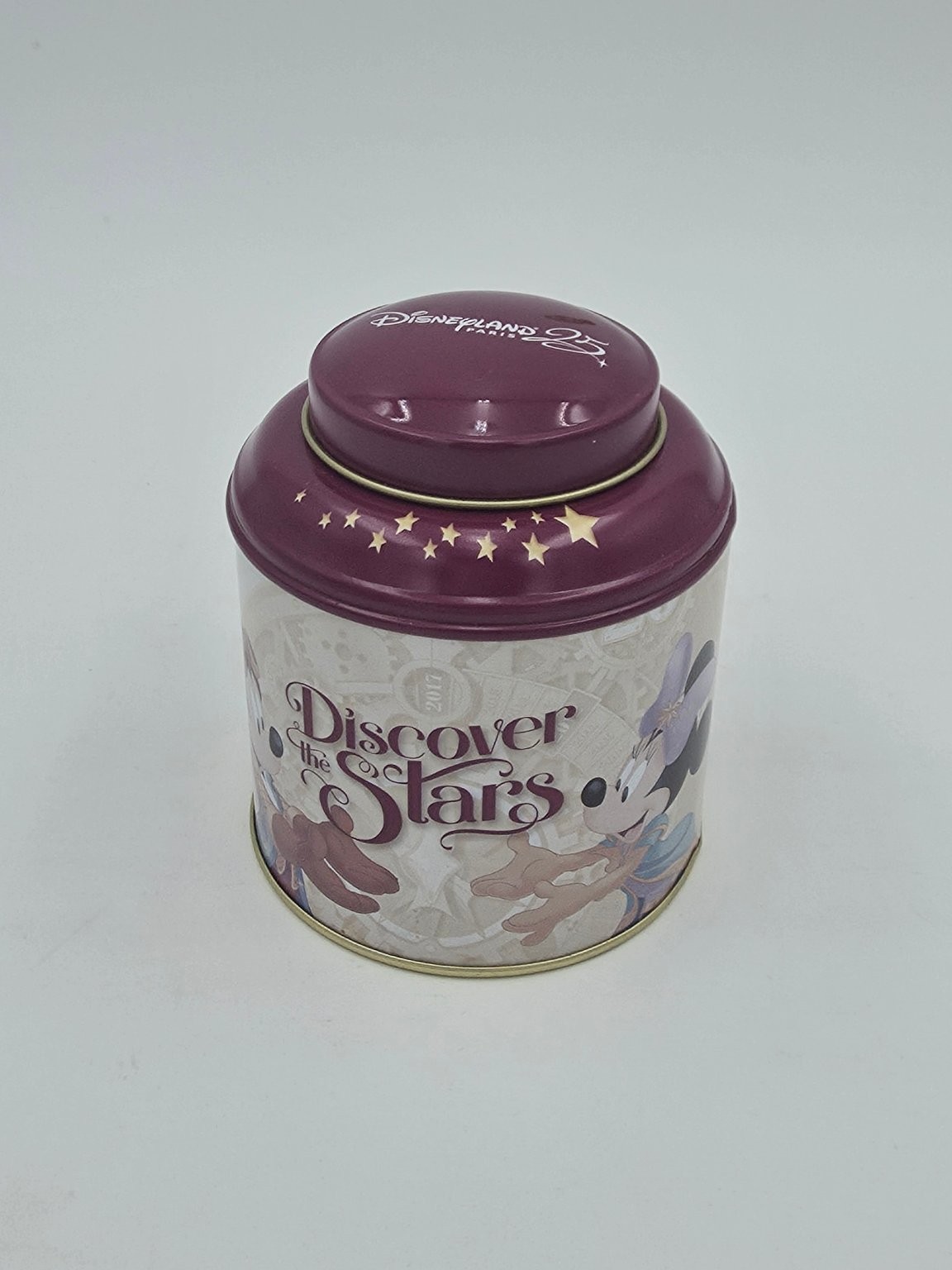 Disneyland Paris 25th Anniversary Discover the Stars Disney Character Tea Tin