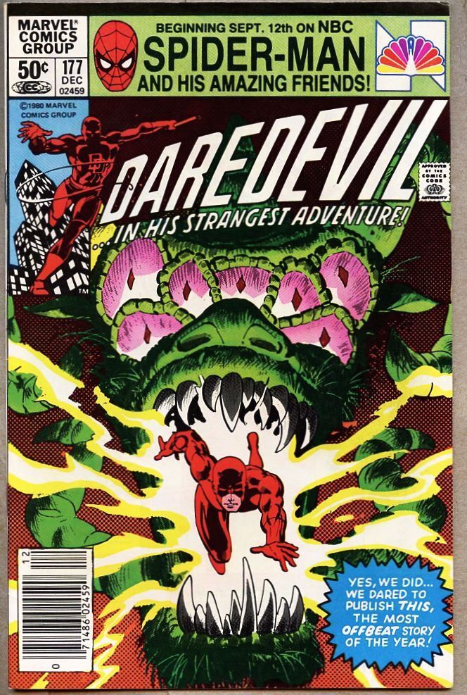 Daredevil #177-1981-fn/vf 7.0 Kingpin Elektra Daredevil origin Newsstand Variant
