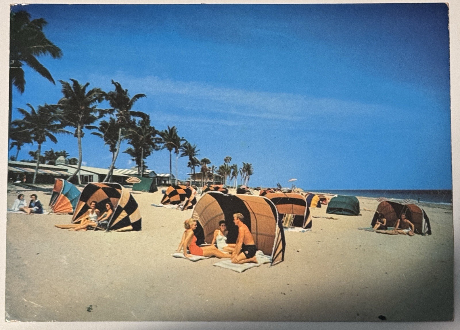 Fort Lauderdale FL 1960 Huge Oversized Postcard Multiple Cancels Mymau Family 9”