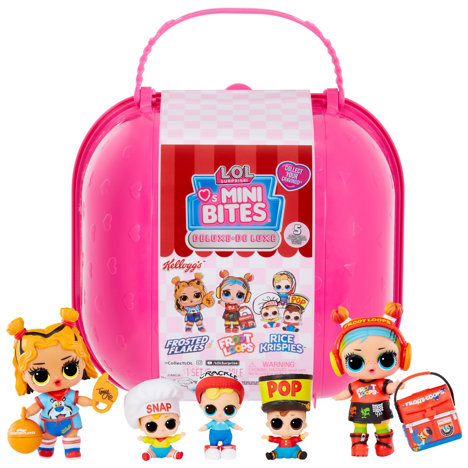 L.O.L. Surprise Loves Mini Sweets S3 Deluxe- Kellogg\'s with 4 Dolls, Accesso...