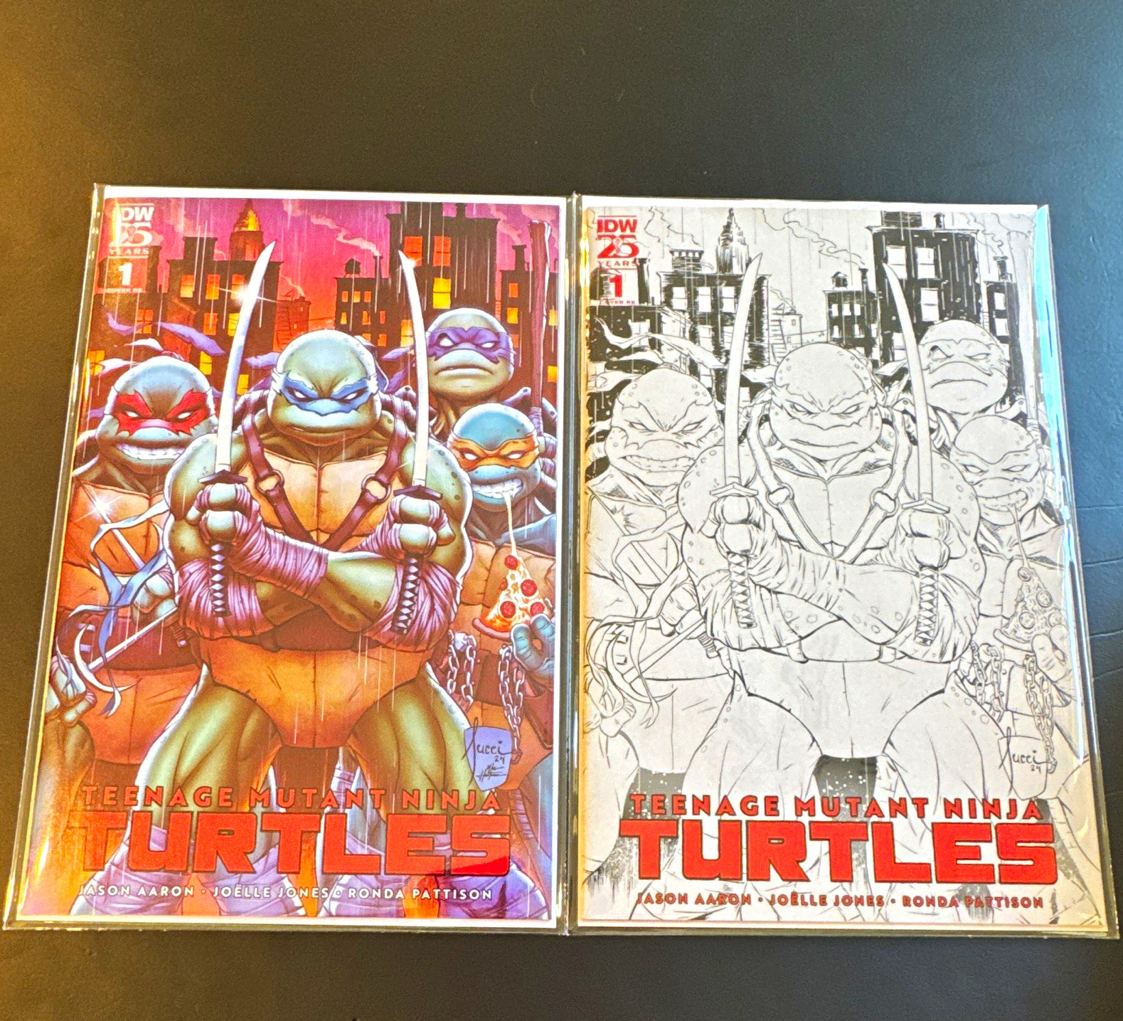 Teenage Mutant Ninja Turtles #1 IDW Comic Books - NM Condition lot of 2