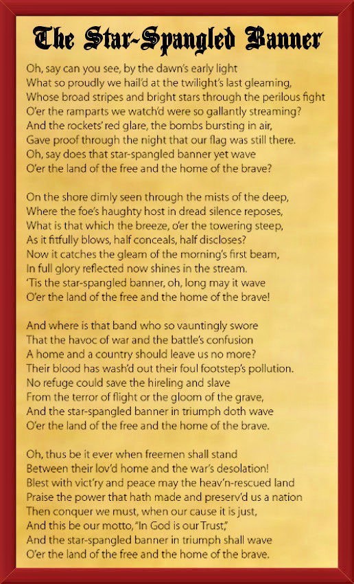 Patriotic US National Anthem All 4 Verses 5 Patriotic US National Anthem All 4 Verses 5