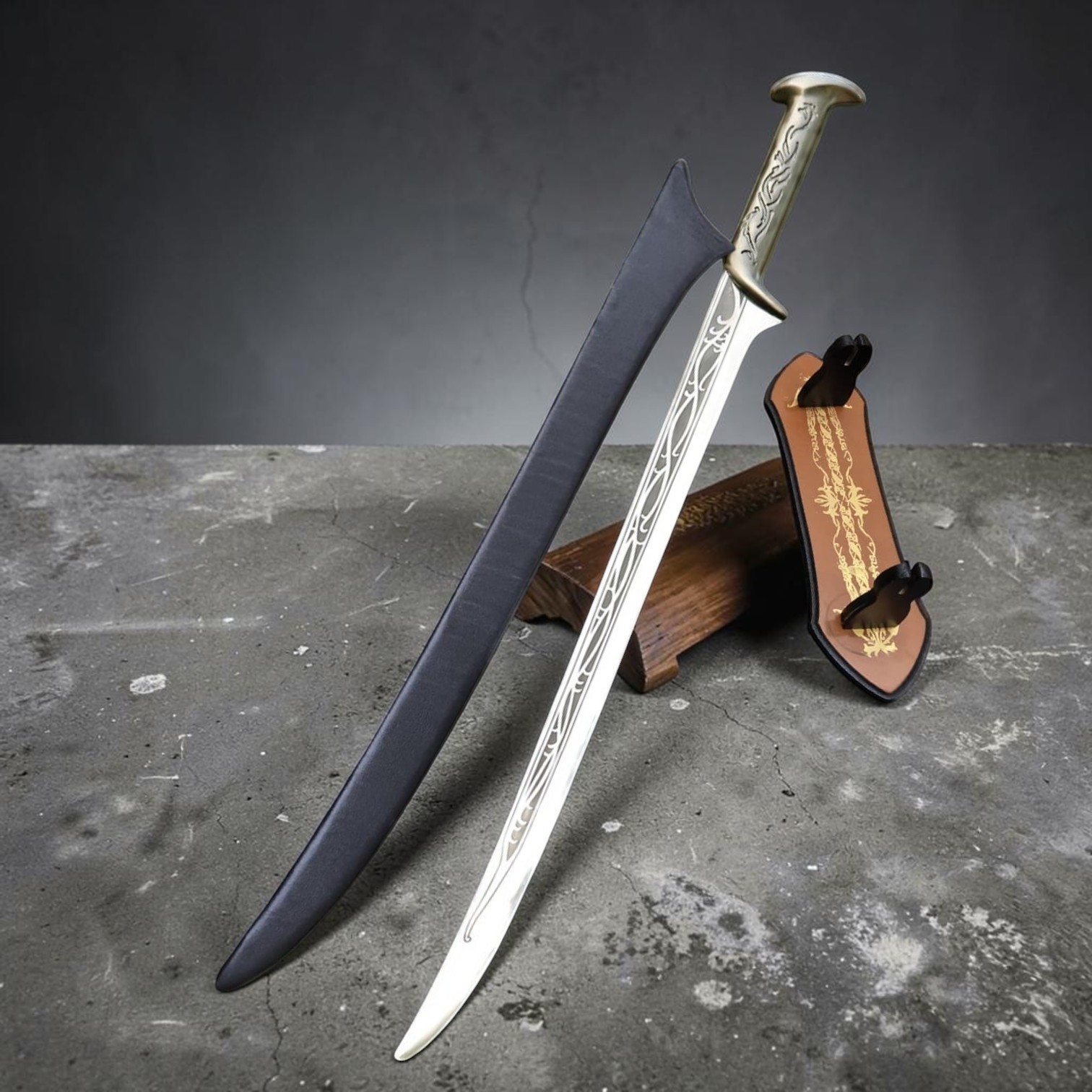 Sword of Thranduil the Elvenking Lord of the Ring | LOTR Replica W Scabbard Gift
