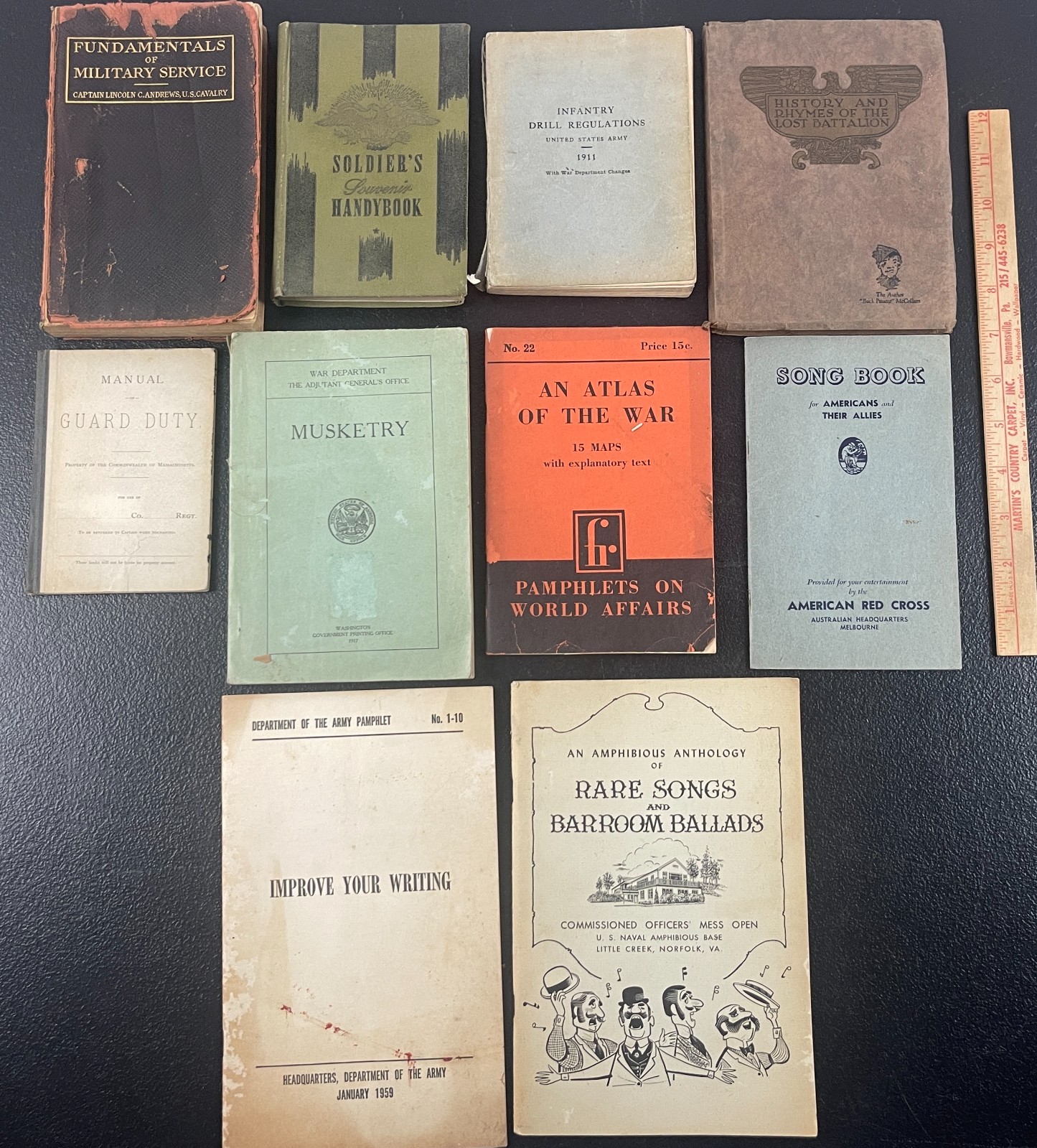 WWI WWII Antique Military Books WW1 WW2 ect