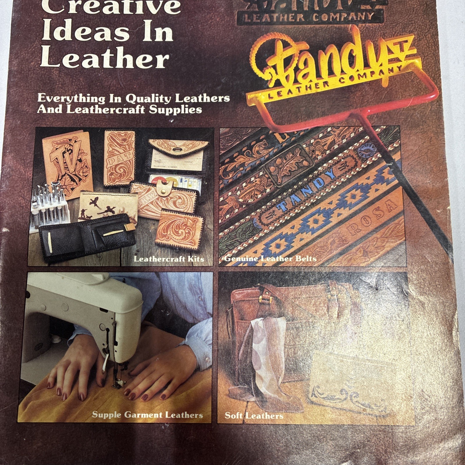 Vintage 1979-80 TANDY LEATHER Company Creative Ideas In Leather Catalog No. 119