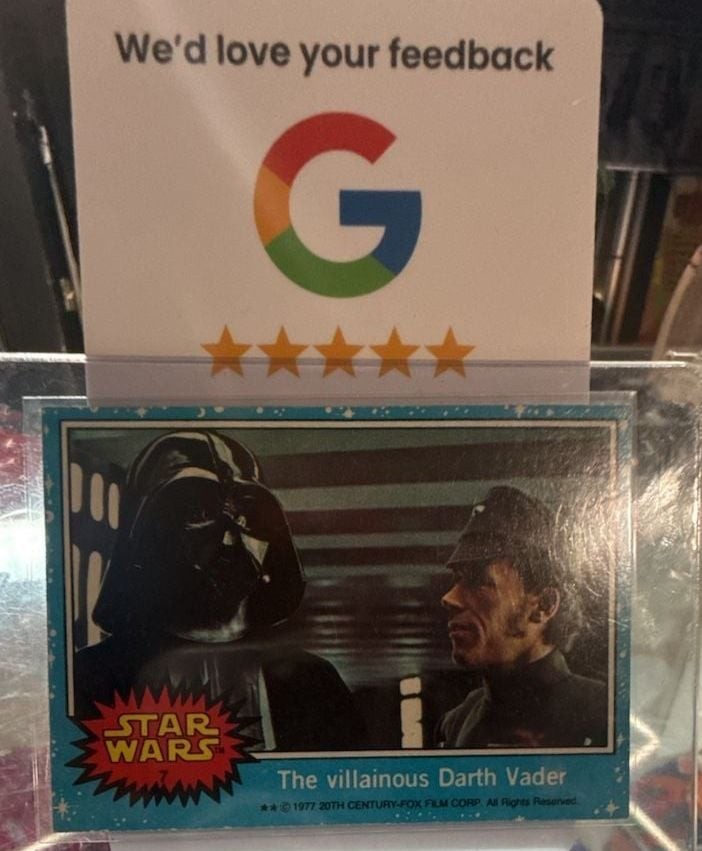 1977 Topps Star Wars - Series 1 The Villainous Darth Vader #7 CGC 5 EX on ,