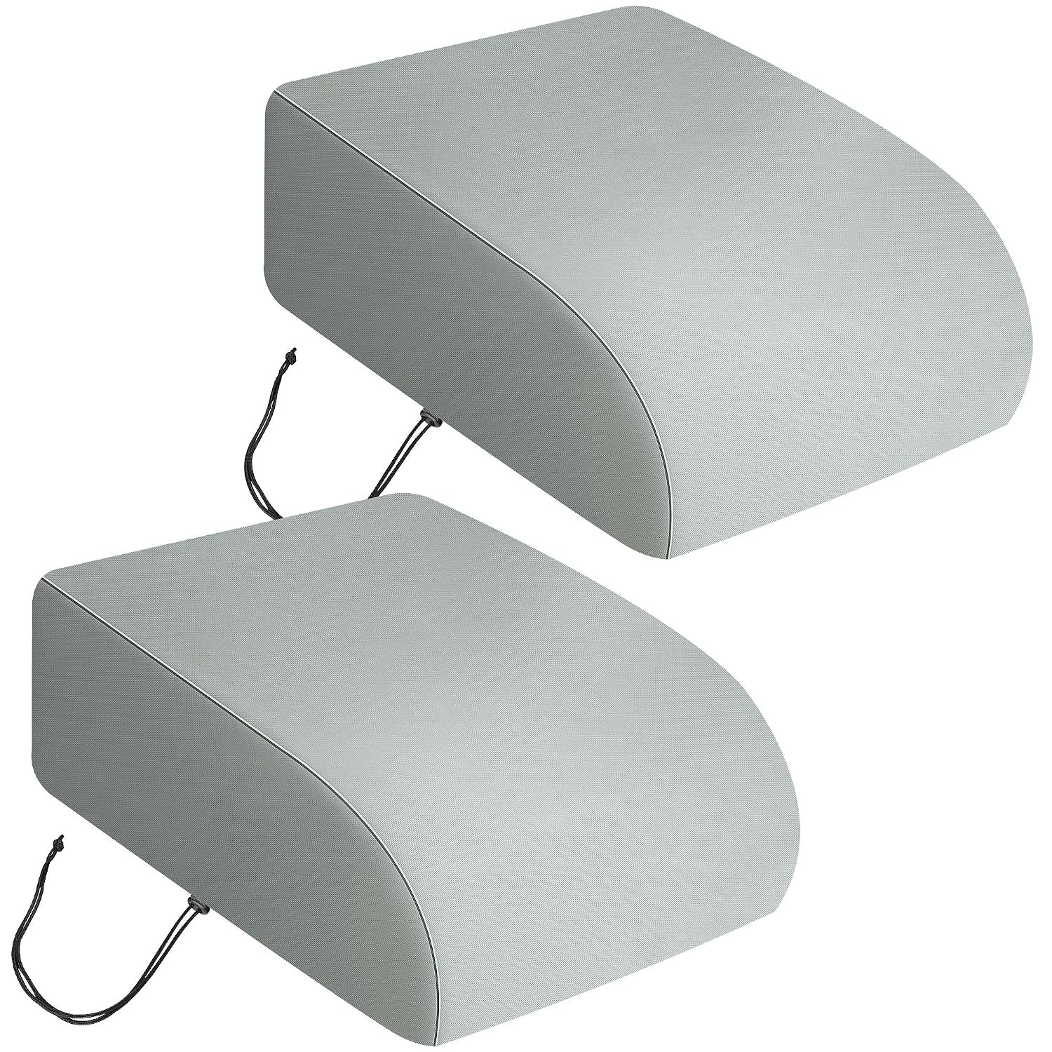 2 Pcs RV Air Conditioner Covers, Gray Winter RV AC Cover Protection with