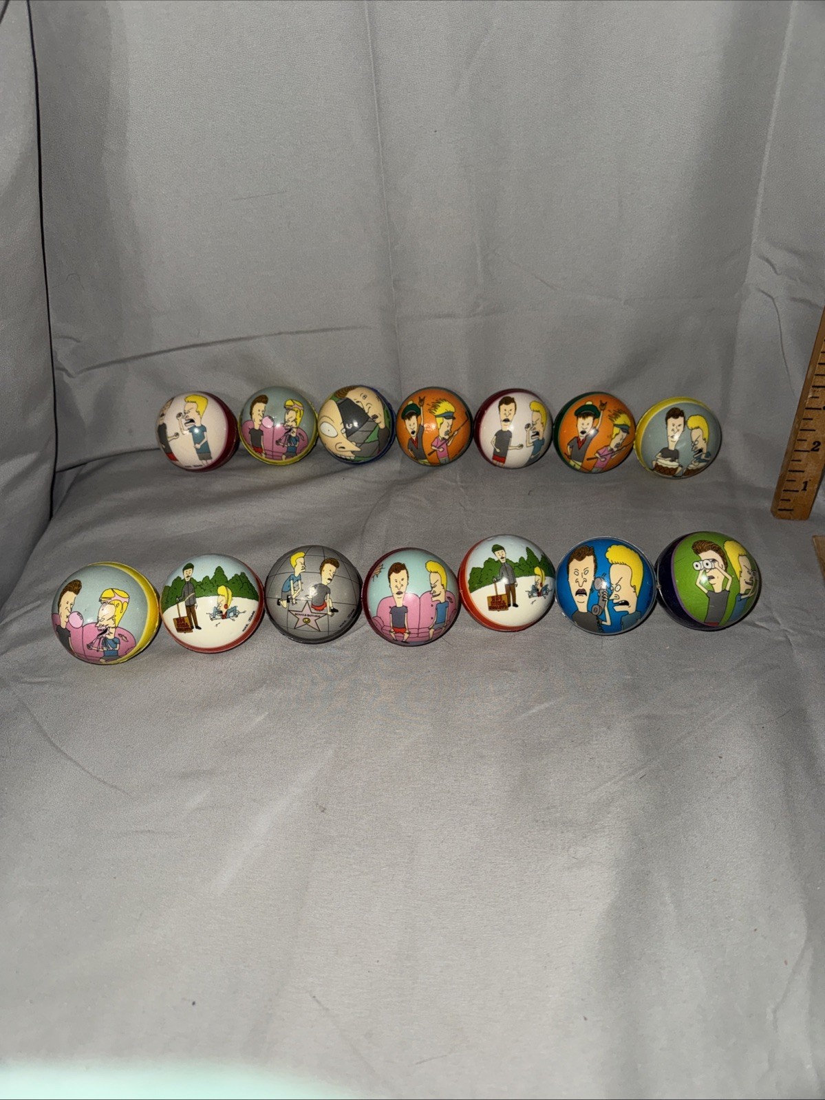 Beavis And Butthead MTV Viacom 14 Collectors Foam Balls Total 2012 Nostalgic