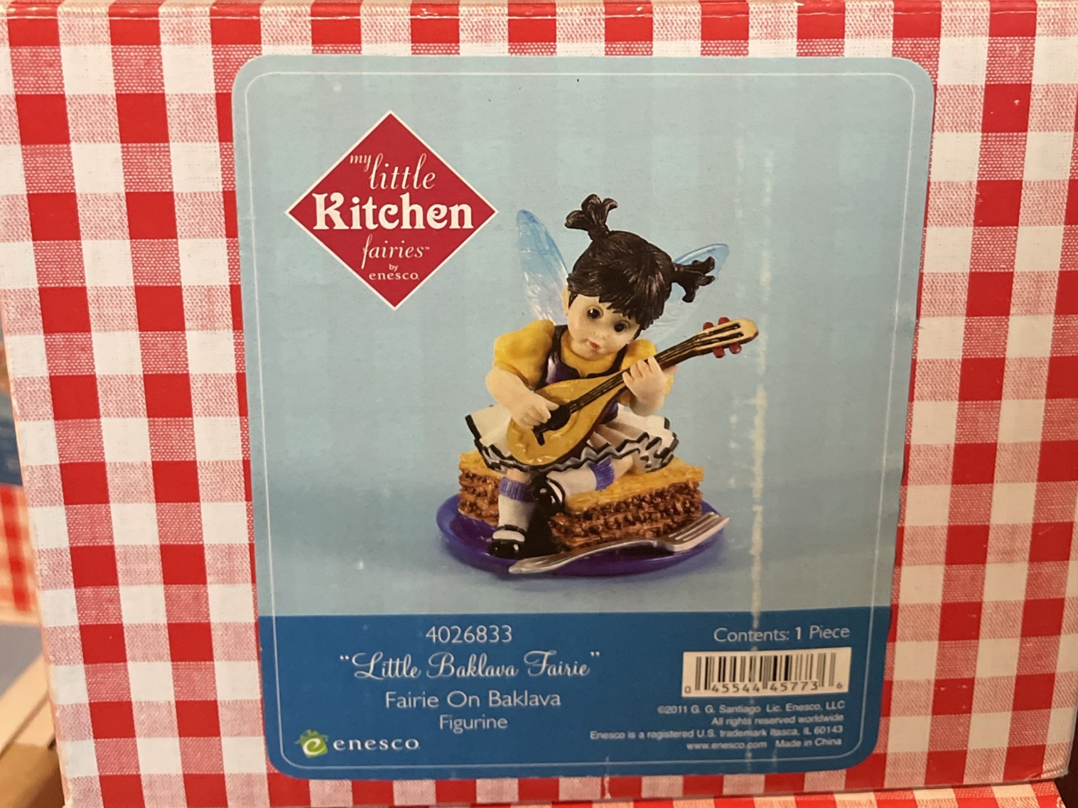2011 My Little Kitchen Fairies- “LITTLE BAKLAVA” Fairie- New In Box