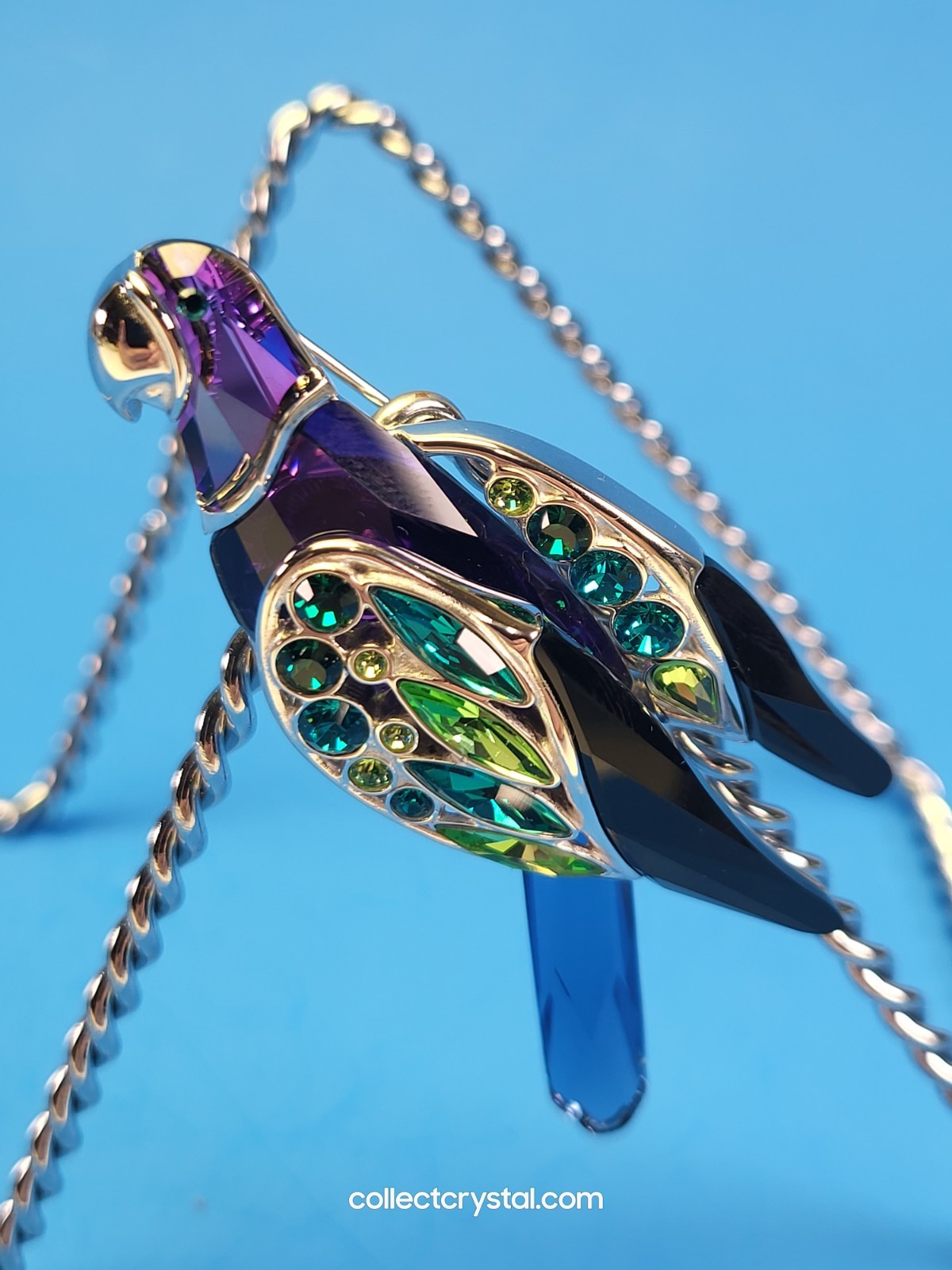 Swarovski PARADISE BIRDS – BROOCH BALABAC SAPPHIRE # 274459