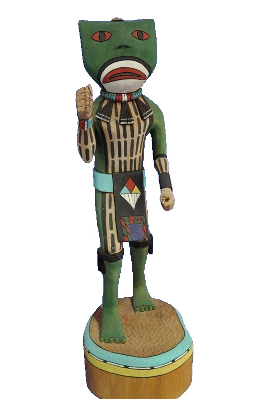 Hopi Kachina Doll  Frog By Terrance Lewis