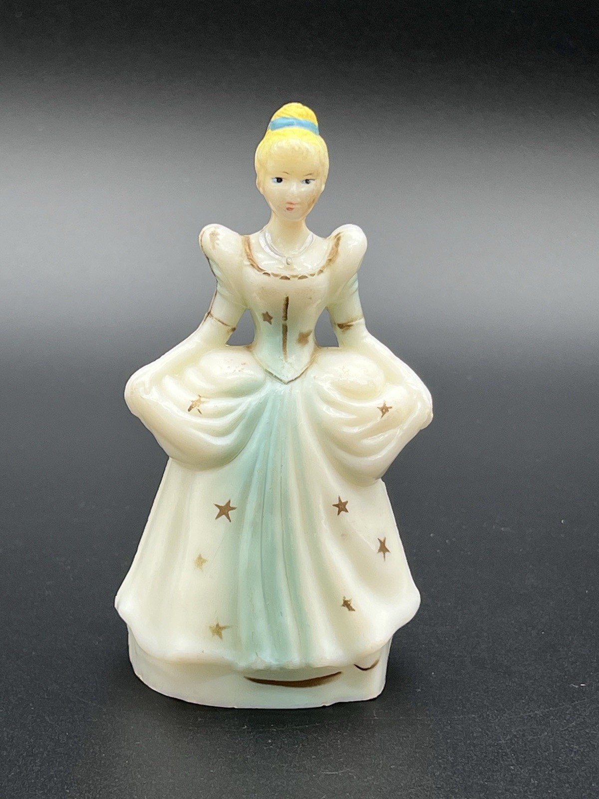 vintage Cinderella hard plastic figurine by Walt Disney mid-20th century 50-60s