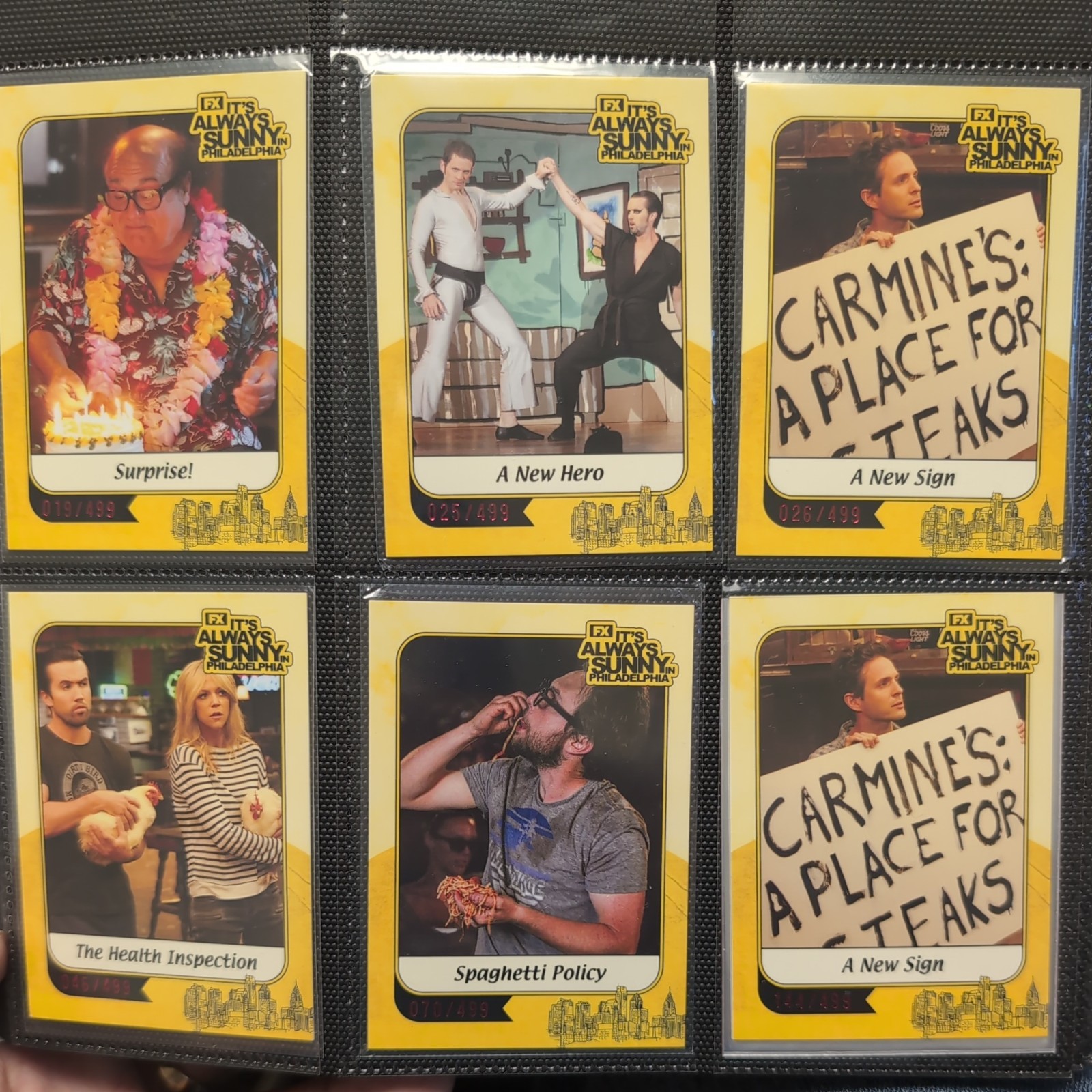 HUGE Lot- It's Always Sunny in PA- 26 numbered cards- Cryptozoic 2026 Comiccon