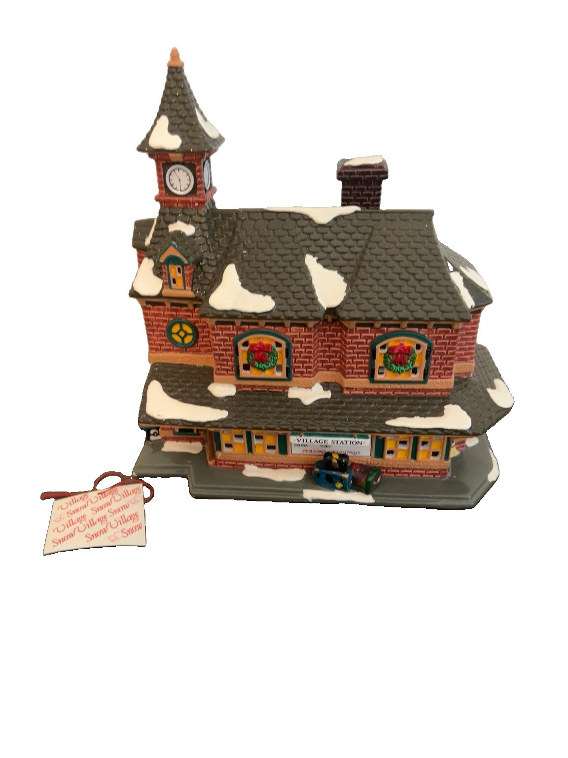 Department 56 Original Snow Village Village Station 5438-0 1992 w Box Vintage