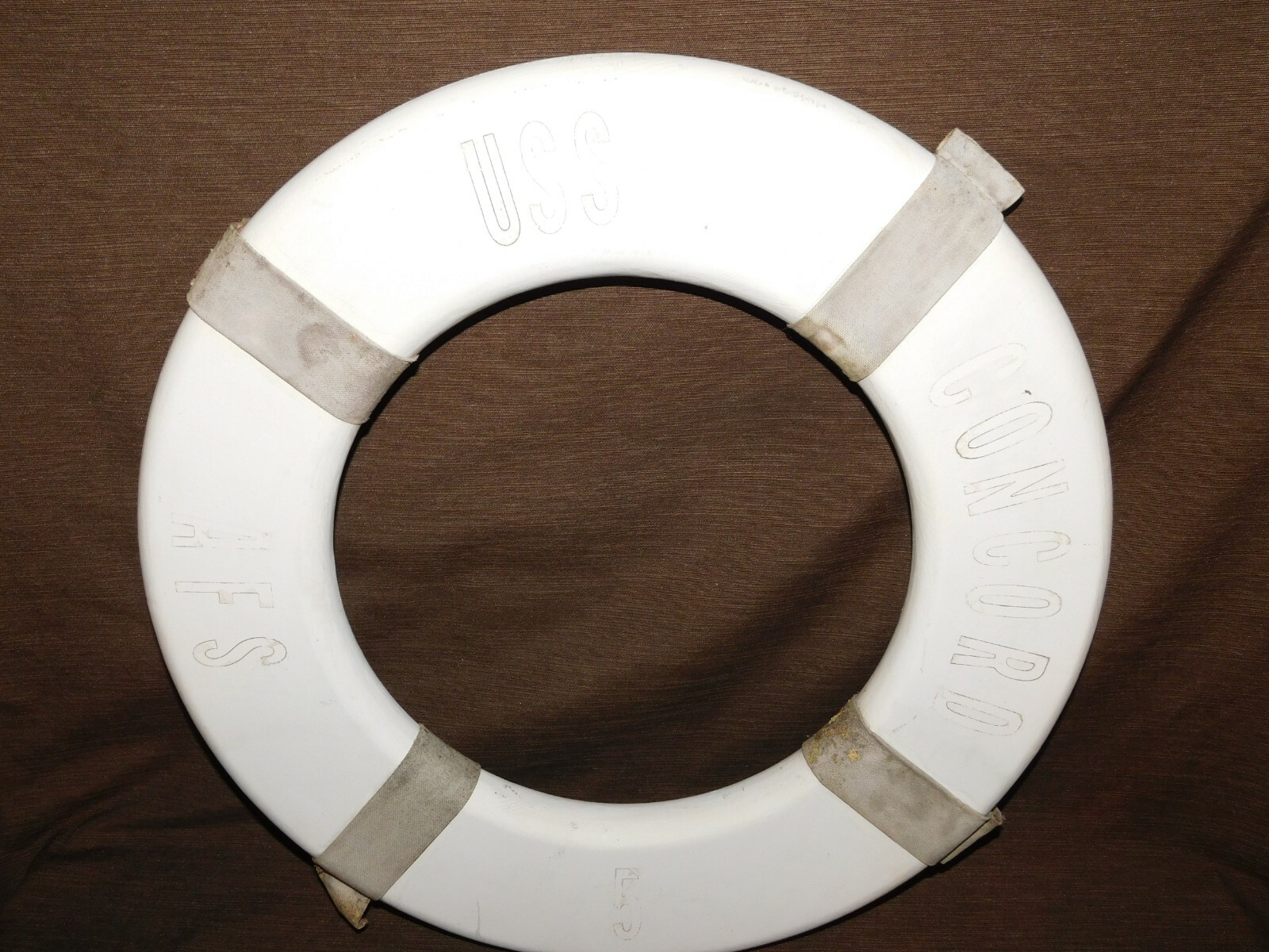 VINTAGE US NAVY SHIP USS CONCORD AFS 5  LIFE RING