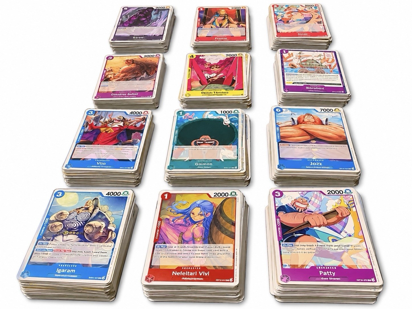 One Piece Card Game 600 Card Bulk Lot Pirate Foils Commons Uncommons Bandai TCG