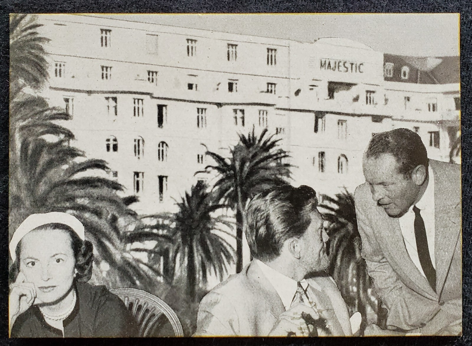 1953 Olivia DeHavilland Kirk Douglas Cannes Film Festival MOMA NY 4x6 Photograph