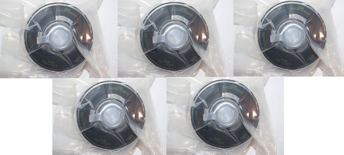 (5) Military NATO Israeli Gas Mask Black Filter 40mm Threaded MP5 10/2021 NBC