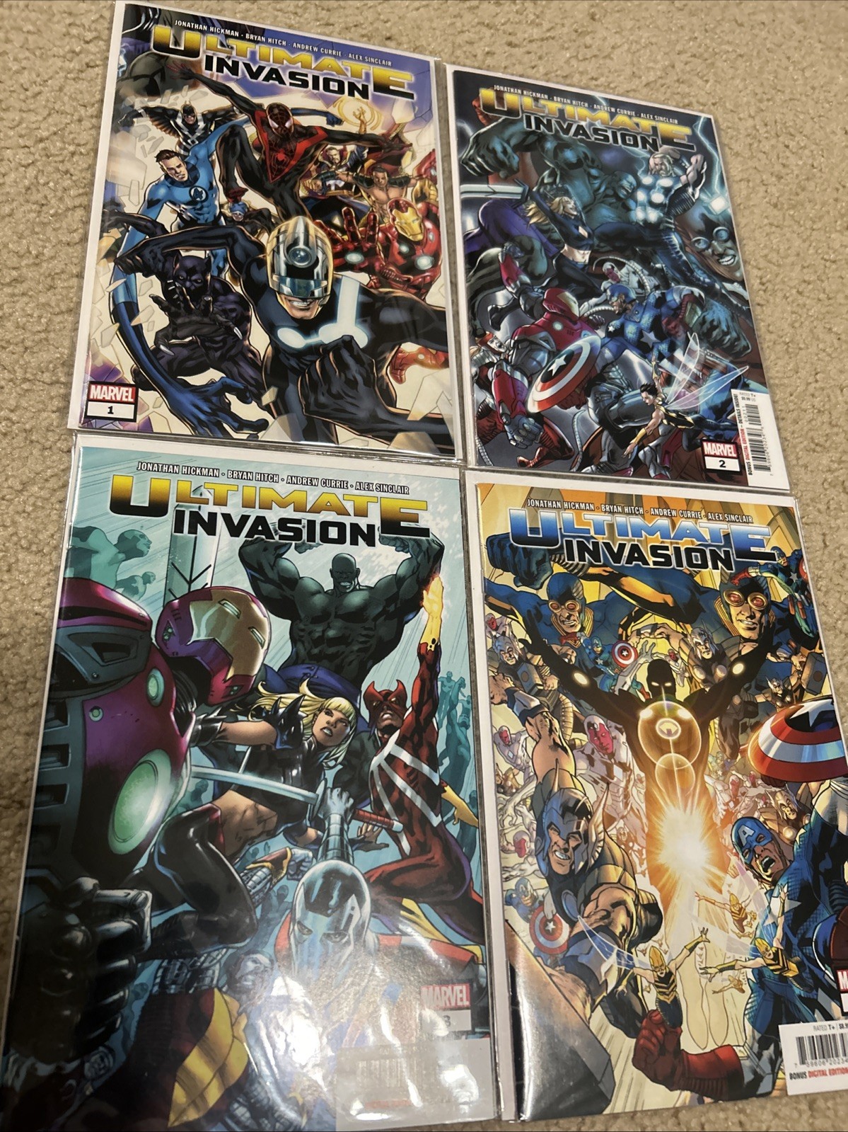 Ultimate Invasion #1-4 Ultimate Universe Marvel Comics 2024 First Print A Covers