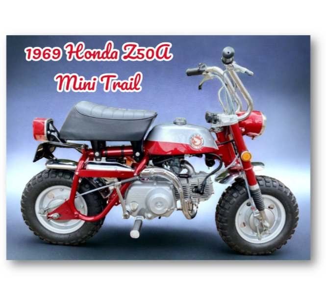 1969 Honda Z50A Mini Trail Retro Iconic Motorbike Motorcycle Refrigerator Magnet