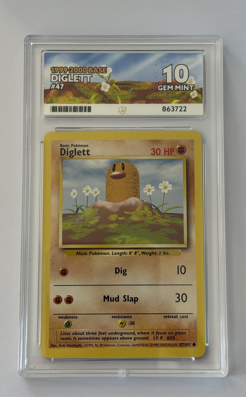 1999-2000, Diglett, #47, Base, ACE 10