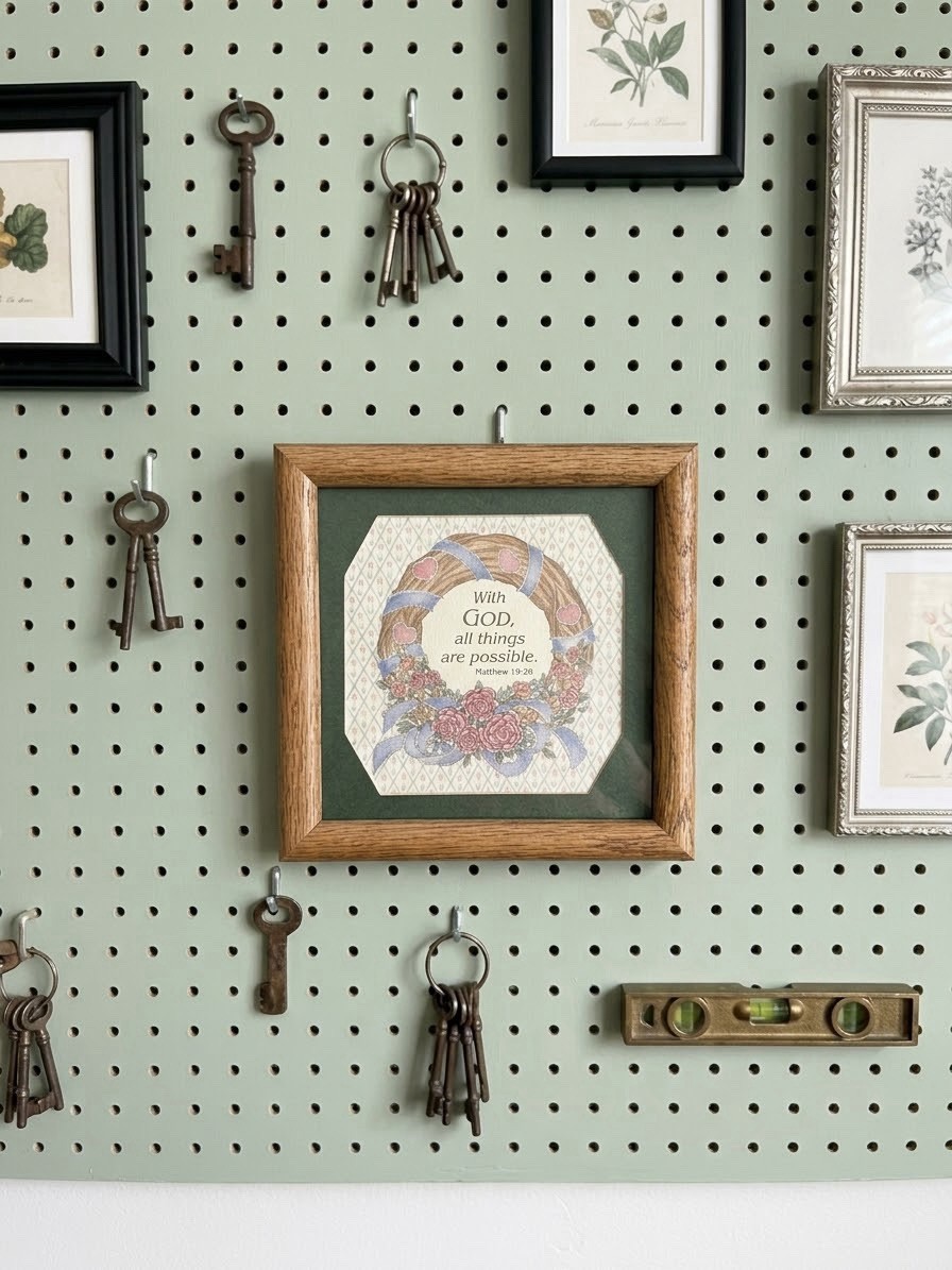 Vintage Framed Religious Art Print/wall Plaque Country Aesthetic Vintage Framed Religious Art Print/wall Plaque Country Aesthetic