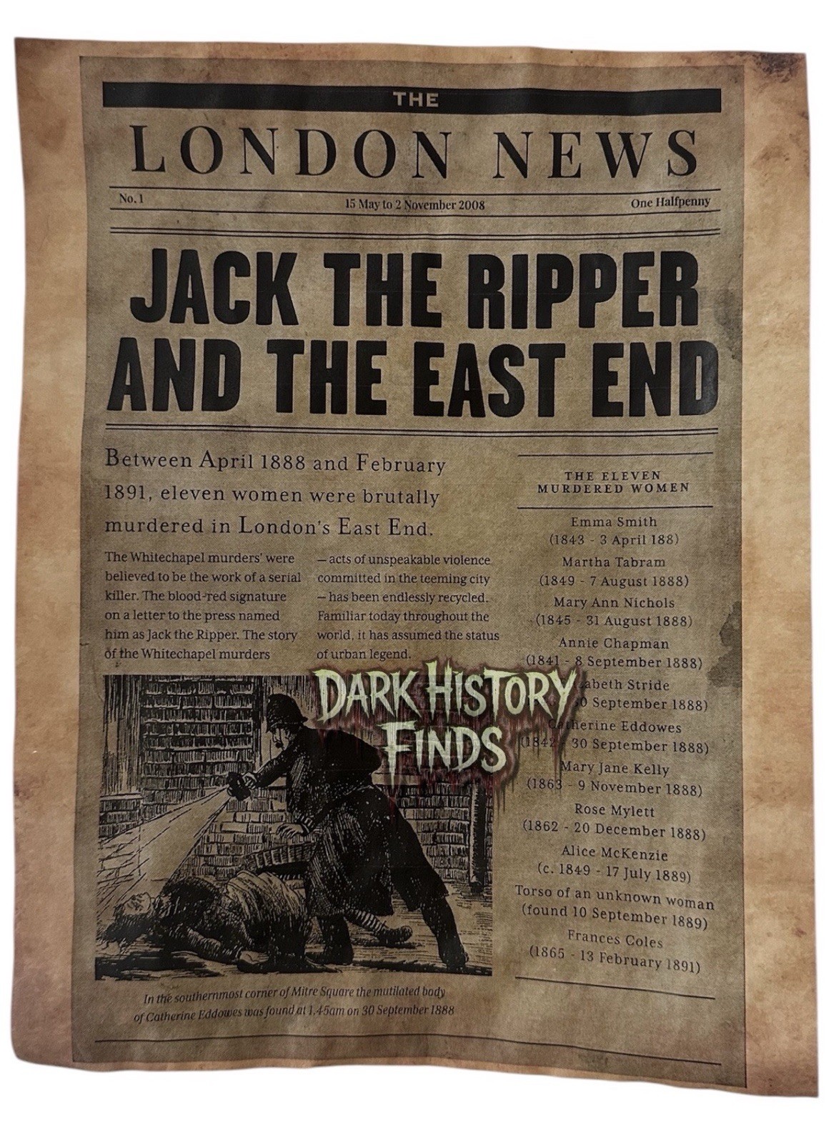 Jack The Ripper And The East End London News  Headline ￼