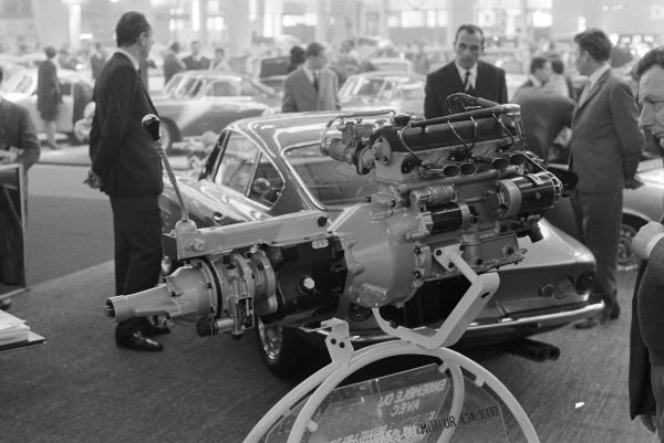 ASA 1000GT engine 1963 Motor Show Car Old Photo 1
