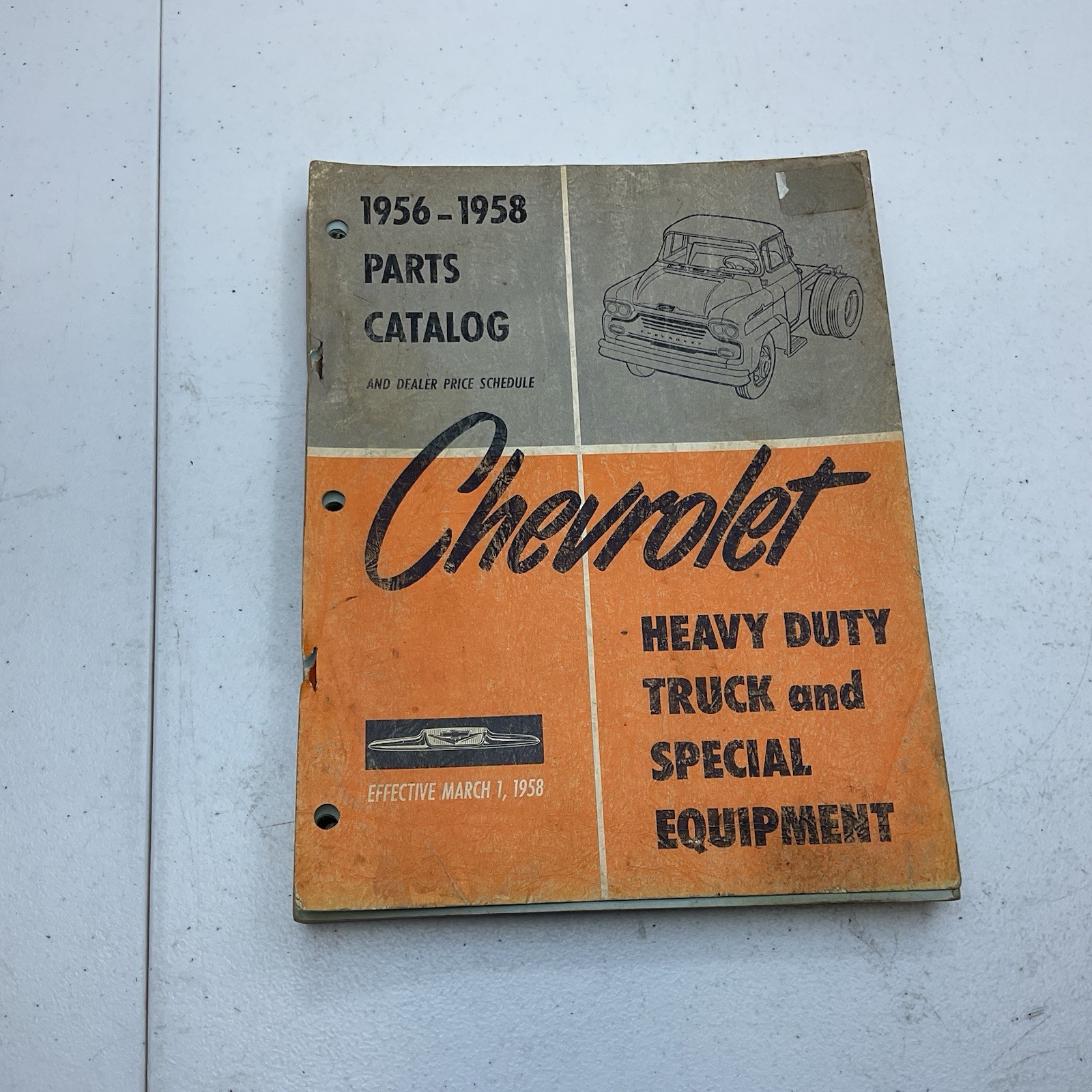 1956 - 1958 Chevrolet Heavy Duty Truck & Spec. Equipment Parts Catalog