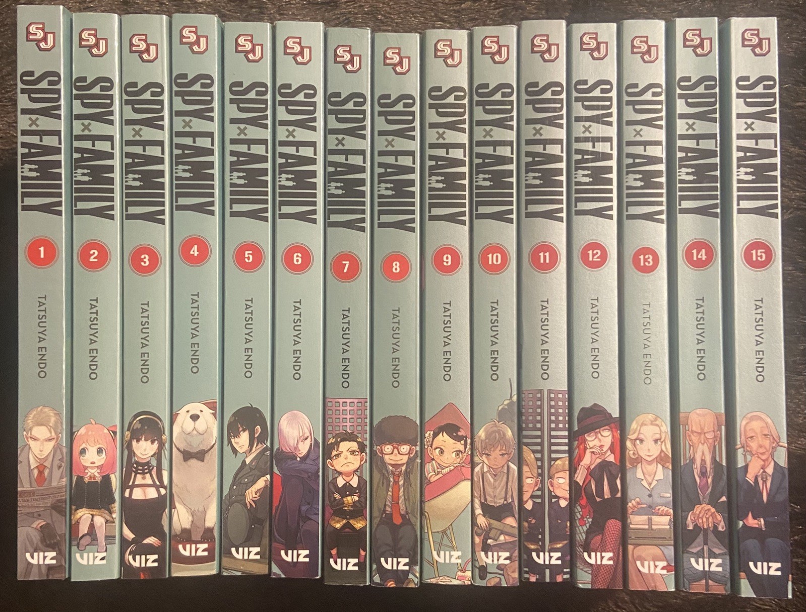 BRAND NEW Viz Media Tatsuya Endo Spy x Family Vol 1-15 English Manga Set