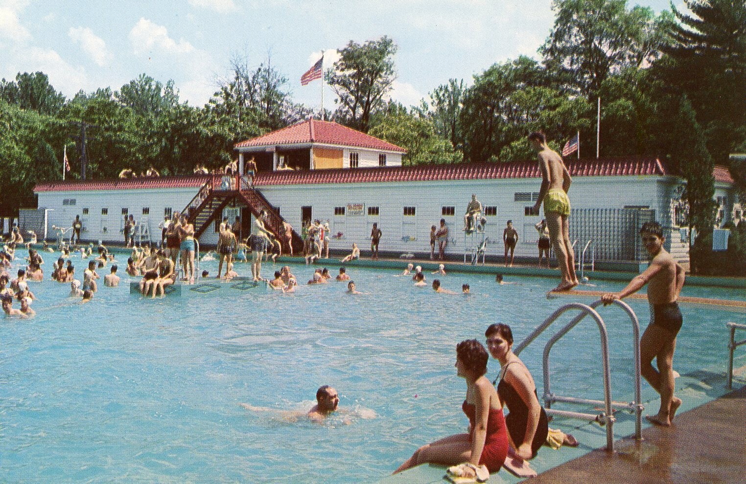 Ligonier, PA - Idlewild Park Swimming Pool - 1960s
