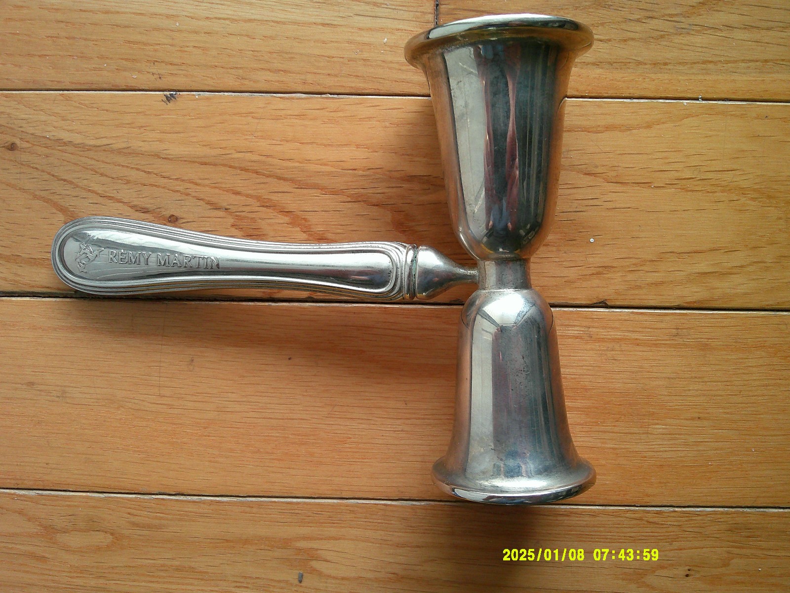 Vintage REMY MARTIN Silverplate Double Jigger Measure Barware *EXCELLENT SHAPE*
