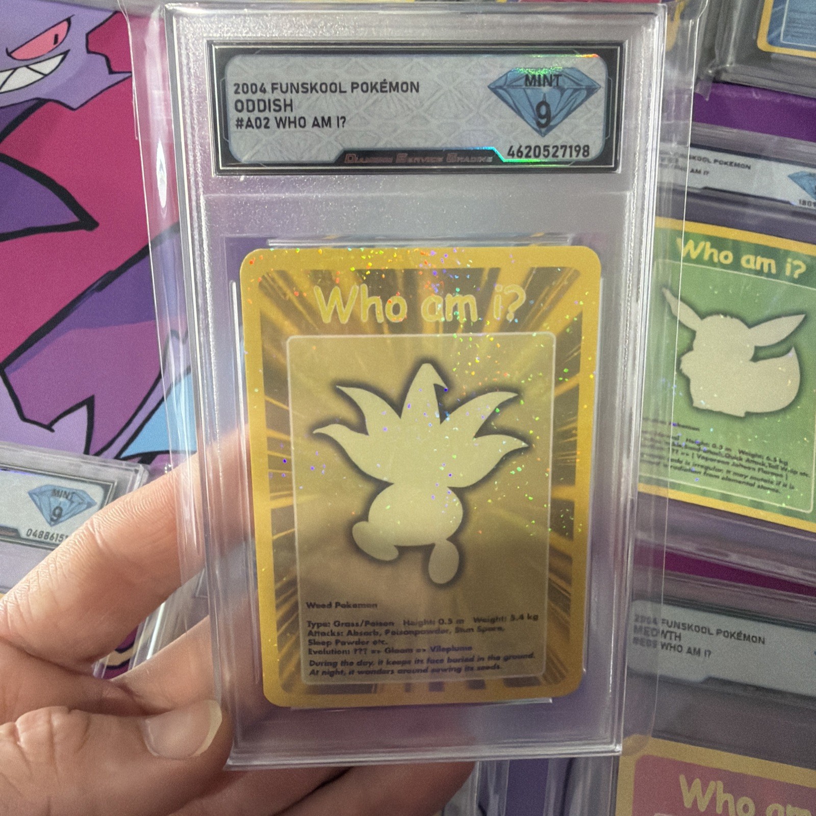Oddish Funskool Who Am I? Holo Pokemon 2004 VHTF DSG 9