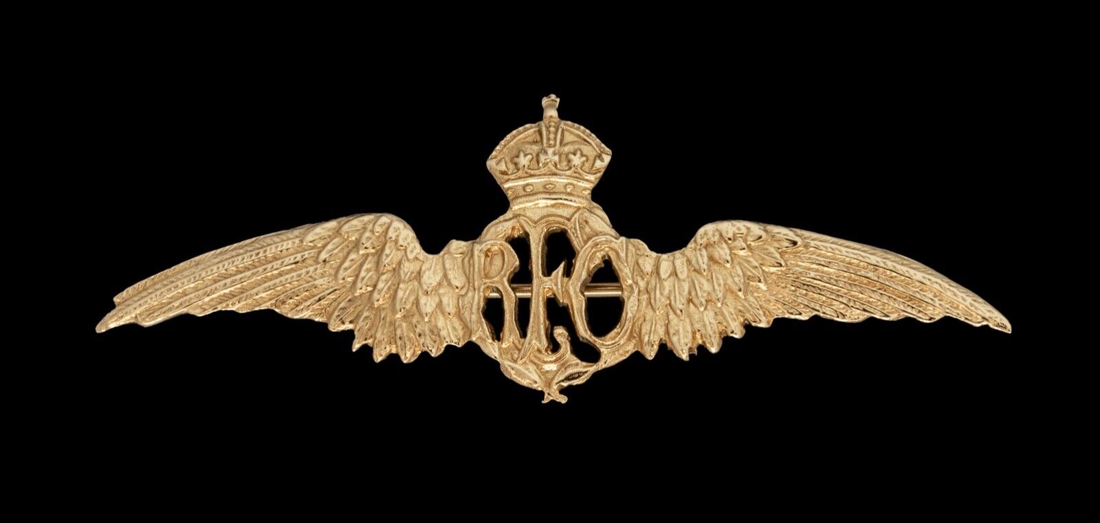 Royal Flying Corps Sweetheart Brooch 9ct Gold Hallmarked