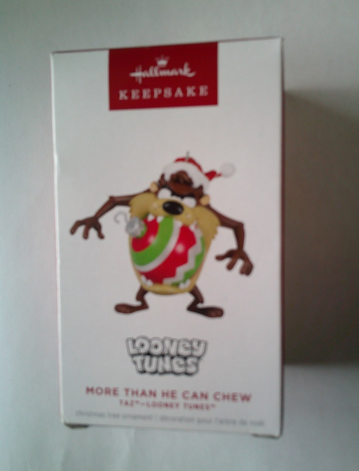 2024 Hallmark Keepsake Looney Tunes Taz More Than He Can Chew Ornament QX17131 