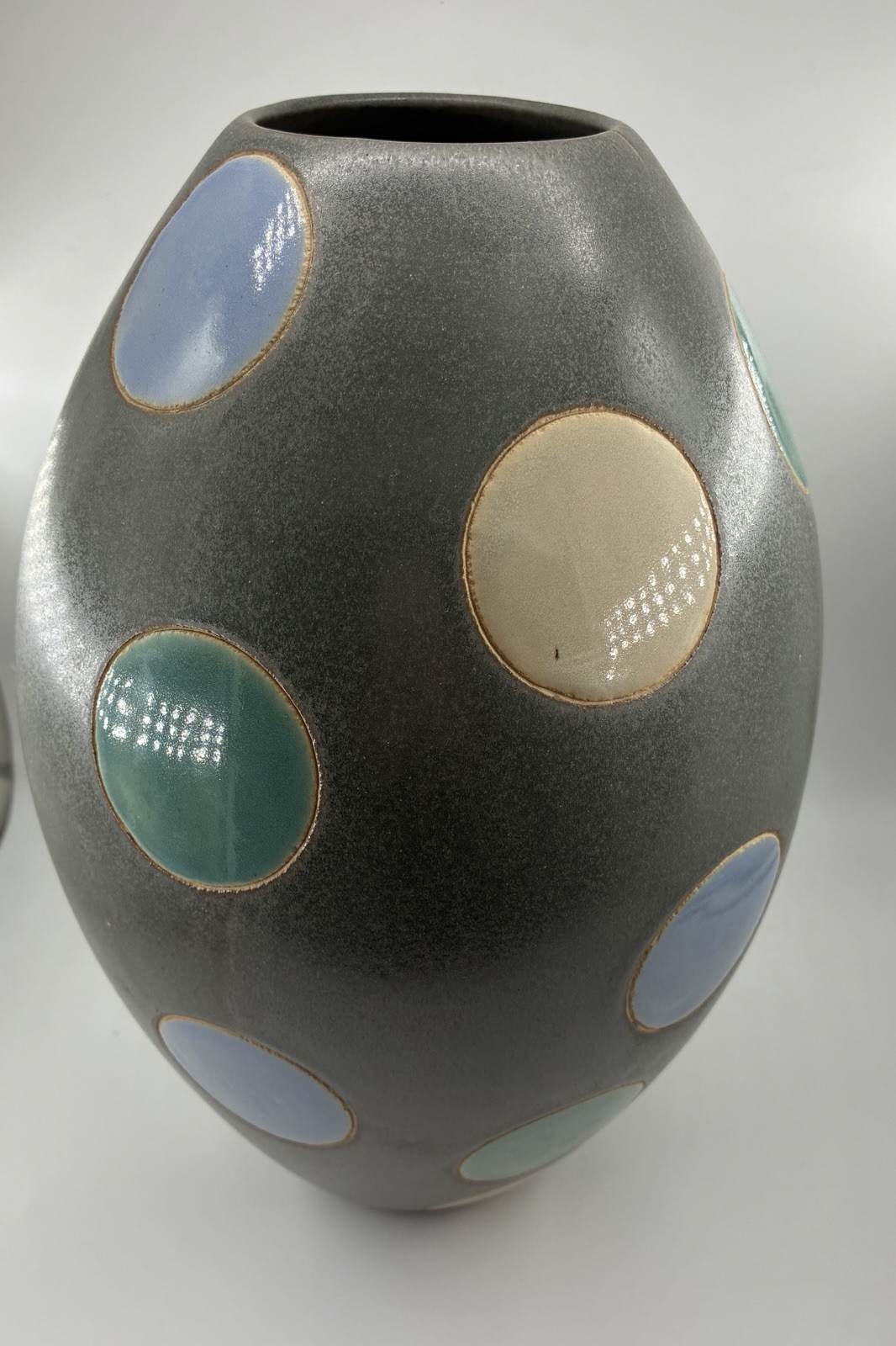 Large Heavy Signed Vintage Ceramic Vase *PLEASE read description and Photos