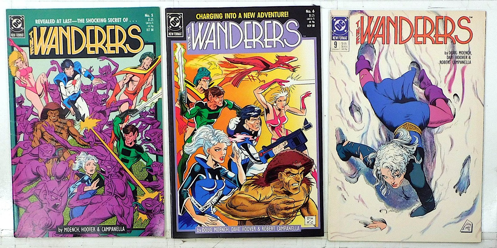 Wanderers Lot of 3 #5, 6, 9 (1988) DC Comics The Wanderers 1st Print Comic Books